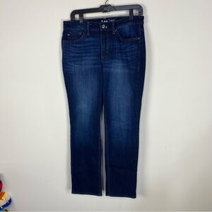 Lee regular fit straight leg mid rise denim jeans